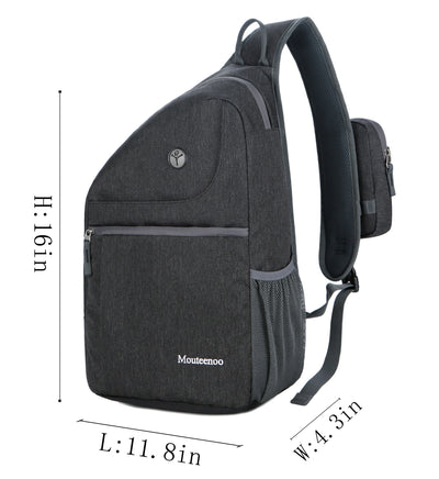 Mouteenoo Sling Rucksack für Herren und Damen